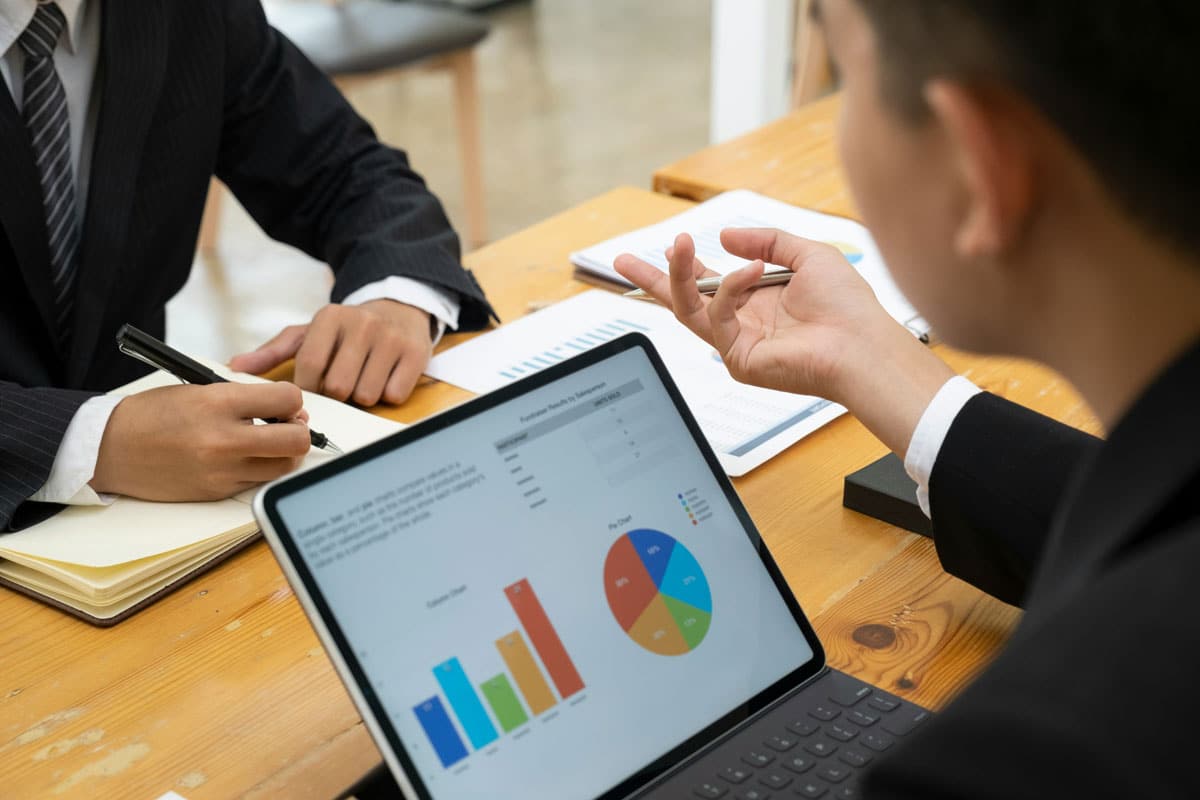 Equipo profesional de Seven Asesorías mostrando los beneficios de la gestión de riesgos